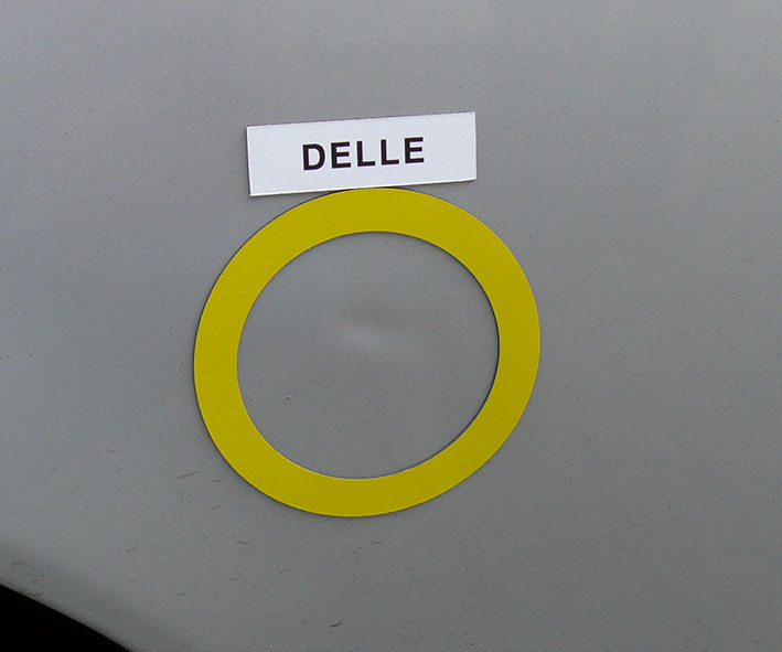Magnetlabel Set weiß, 5 x 1,5cm (LxB), "Sortiment KD"