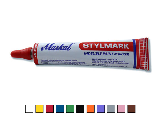 Permanent Tubenmarker, rot