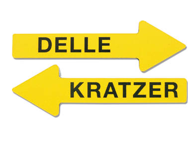 Magnetpfeile Set gelb, 7,5 x 1,0cm (LxB), Sortiment KD