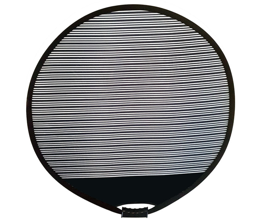 Dellenreflektor-rund-faltbar, rund 82 cm (D) mit Logofeld