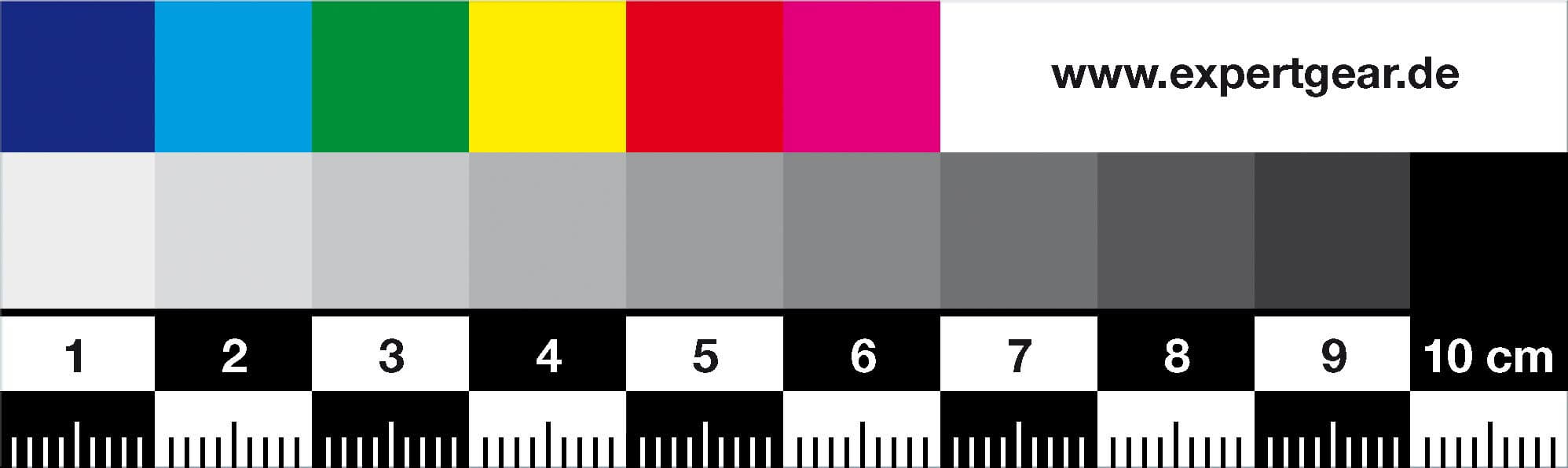 Farbmaßlineal, 10 cm, magnetisch