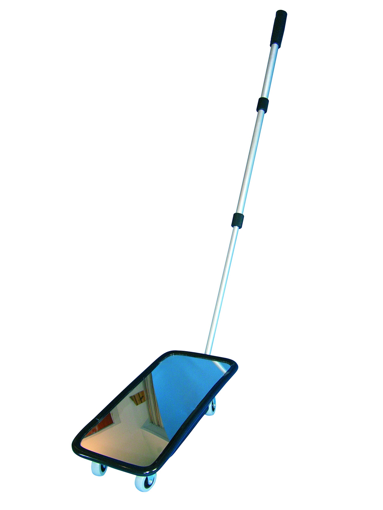 Inspektionsspiegel 20 × 40 cm, mit Rollenfüßen 