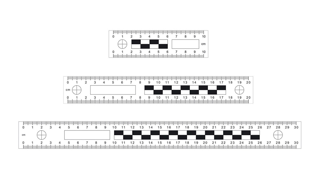 Messlineal-Set, magnetisch, 10/20/30 x 3cm (LxB)