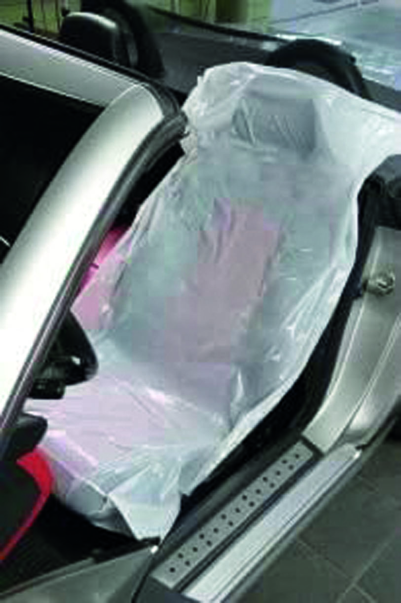 Einweg-Autositzschoner weiß