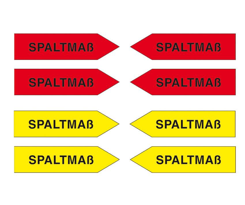 Haftpfeile Set gelb/rot, 10 x 2,5cm (LxB), "Sortiment SP-ß"