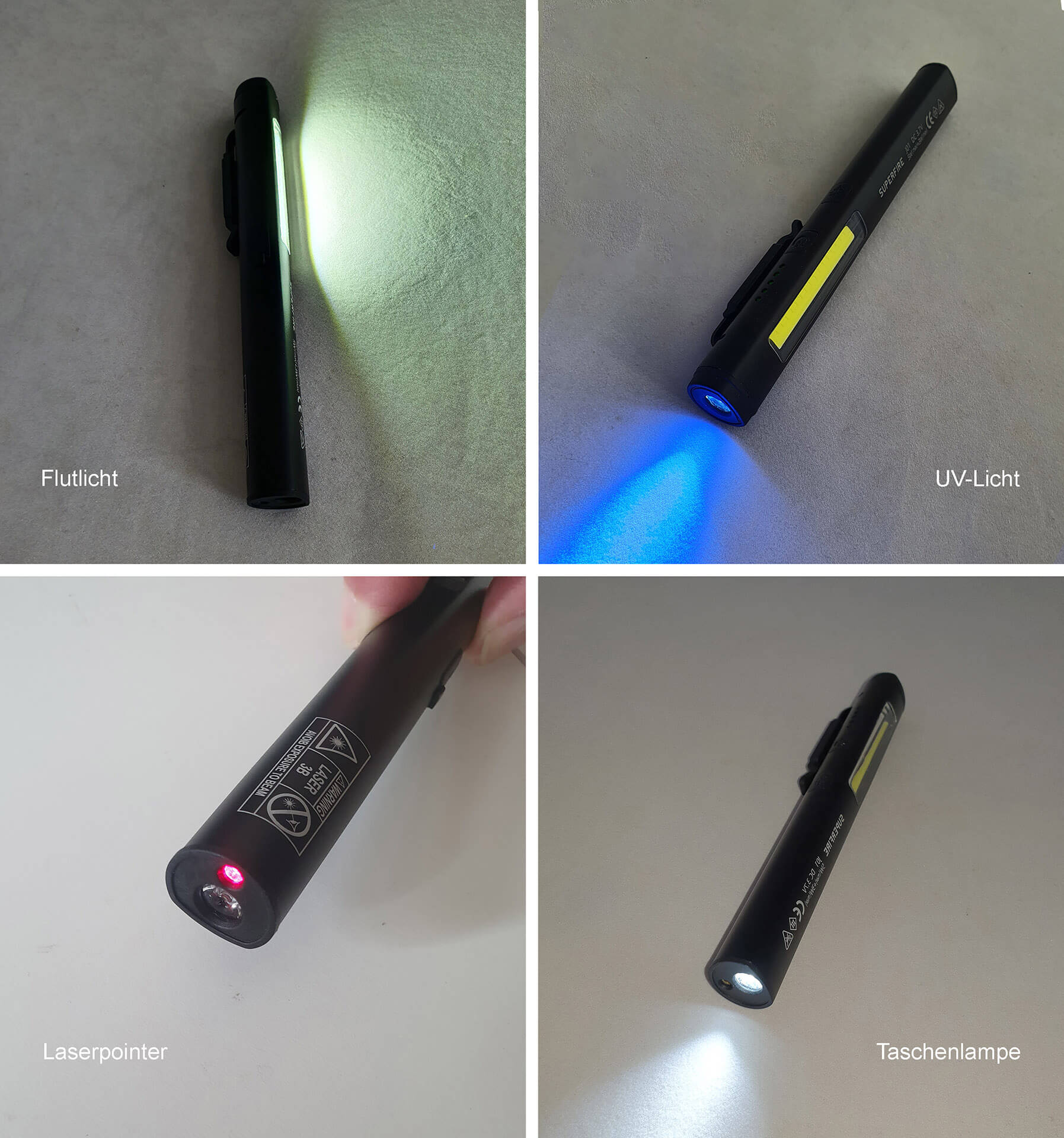 Multifunktionale Stiftlampe
