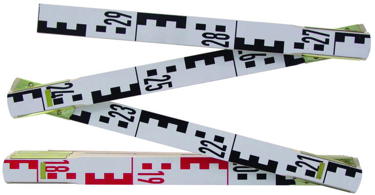 Geometerstab, Messbereich 3m