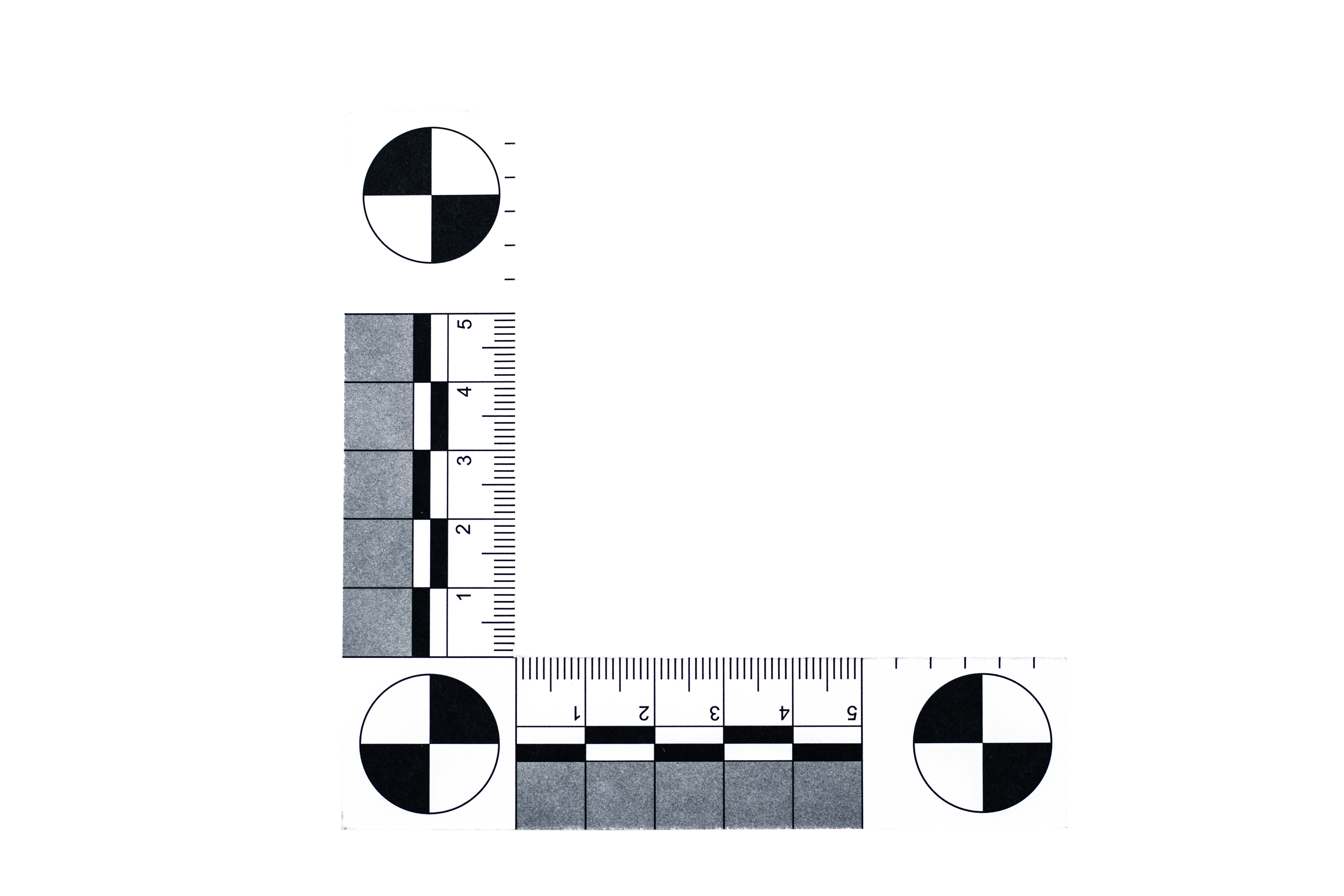 Winkel-Lineal 90° (Einweg), weiß/schwarz, Messbereich 80 / 80mm