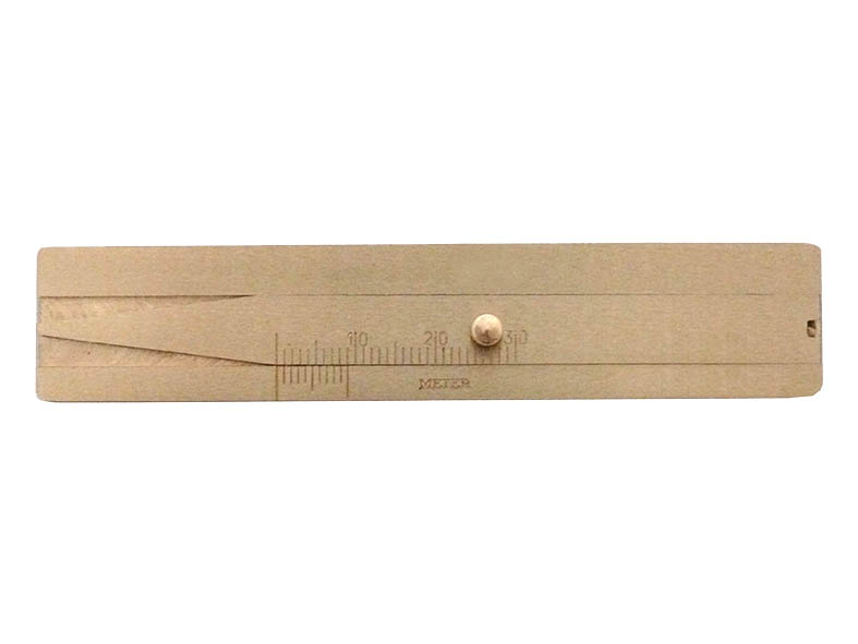 Profiltiefenmesser, Messing-Flachschieber