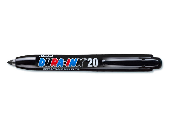 Permanent Marker mit Druckknopf, schwarz