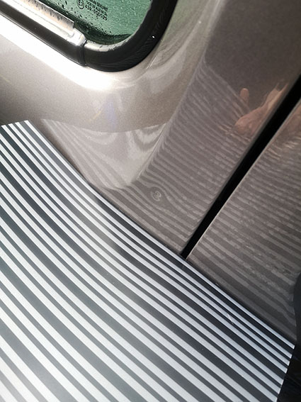 Dellenkarte  303 × 217 × 0,5mm (B×HxT), schwarz/transluzent