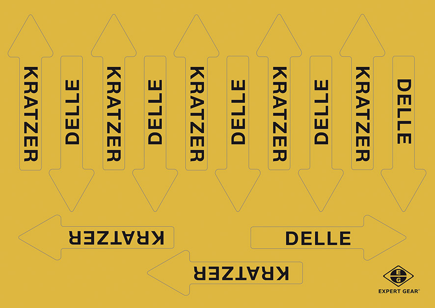 Magnetpfeile Set gelb, 7,5 x 1,0cm (LxB), Sortiment KD