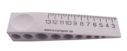 Messkeil bedruckt, 8,5 x 2 x 1,5cm