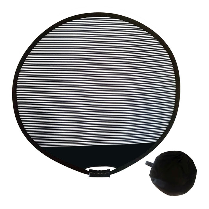 Dellenreflektor-rund-faltbar, rund 82 cm (D) mit Logofeld