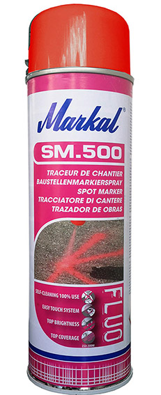 Markierungsspray pink fluoreszierend, 500ml, Markal - SM.500