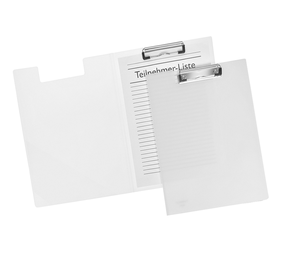 Klemmmappe FolderSys farblos, transparent, 22,5 × 31,5cm