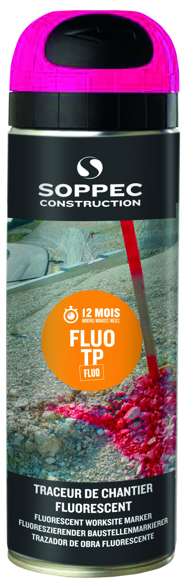 Sprühfarbe grellpink, 500ml, Fluo TP