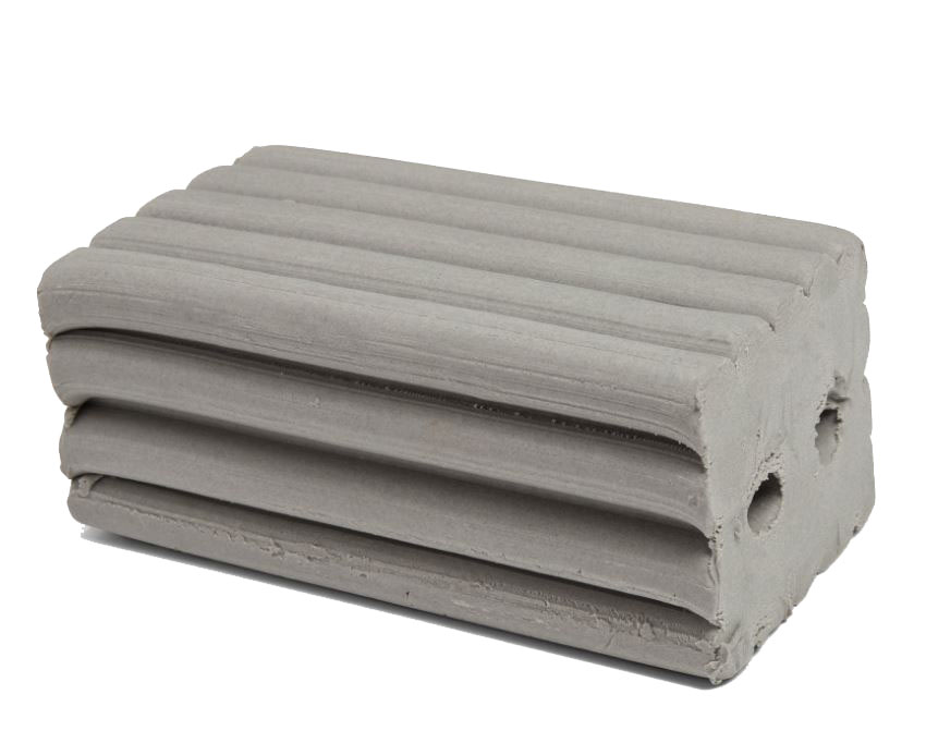 Knetmasse Plastilin 500g, grau